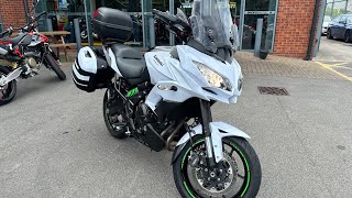 Kawasaki KLE 650 FGF ABS White walkaround with engine sound for sale [upl. by Meaghan]