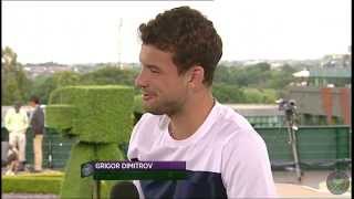 Grigor Dimitrov Live  Wimbledon interview [upl. by Yemac]