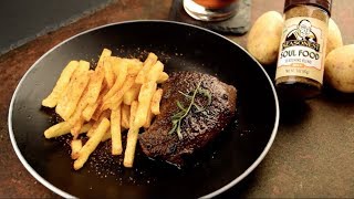 Seasonest Steak Soul Food How to Cook Steak [upl. by Nnail]