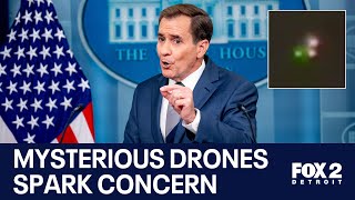 Mysterious drones spark concern as reports of unidentified flying objects increase across the US [upl. by Ecnadnak318]