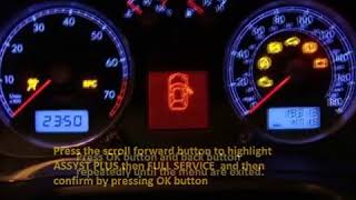 RENAULT VEL SATIS 2002 06 How to reset service light indicator [upl. by Alegna678]