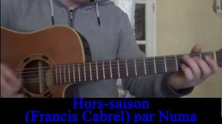 Hors saison Francis Cabrel cover guitare voix 1999 [upl. by Olivier]