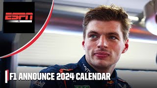 2024 F1 calendar ANNOUNCED Two Saturday Grand Prix’s to start the season  ESPN F1 [upl. by Bevis]