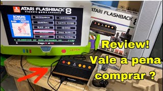 REVIEW ATARI FLASHBACK 8 Vale a Pena Comprar em 2022 [upl. by Alyhc]