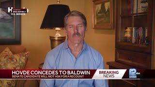 Eric Hovde concedes Wisconsin Senate race to Tammy Baldwin [upl. by Margarita]