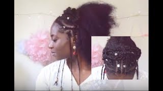 Braids and Beads Tutorial Fulani inspired Bonus  3 Ways to Style [upl. by Nauqas684]