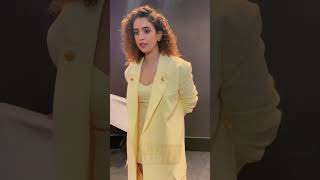 Sanya Malhotra Cuteness Overloaded In Yellow During A Event In Delhi [upl. by Symon]