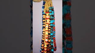 Jewellery necklace making in mix colours polymer clay in beads collection [upl. by Nadirehs264]