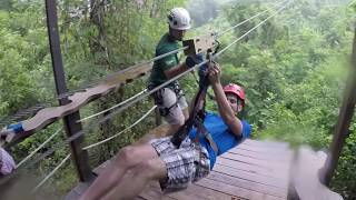 Puerto Rico Campo Rico Ziplining Adventures 2016 [upl. by Yate521]