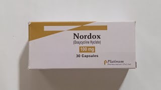 Nordox  Doxycycline  100 mg capsules price in Pakistan  Doxycycline uses [upl. by Aiuhsoj]