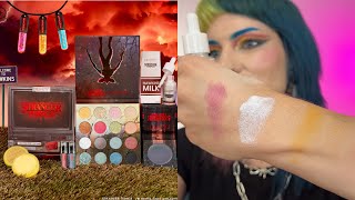 Colourpop x Stranger Things Unboxing amp Swatches [upl. by Jerrie]