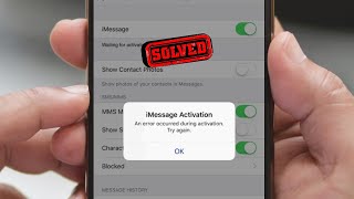 How to Fix iMessage Activation An Error Occurred During Activation Try Again  2024 [upl. by Lowrance51]