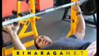 Latihan Decline Barbell Press [upl. by Gnilrad]