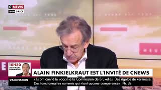 Alain Finkielkraut sendort face à Pascal Praud et croit ne pas être en direct [upl. by Hammerskjold]