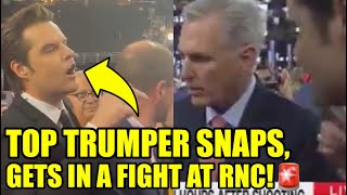 Matt Gaetz CONFRONTS McCarthy In Front Of The ENTIRE RNC [upl. by Rhianon55]