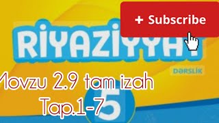 riyaziyyat 5sinif seh 71727374 tam izah [upl. by Iveel]