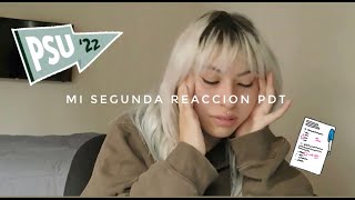 REACCIONANDO A MI PUNTAJE PDT 2022  por segunda vez [upl. by Sophi]