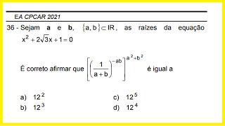 EPCAR 2021  Questão 36 matemática [upl. by Dario]