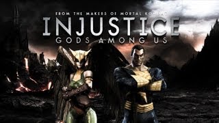 Injustice Gods Among Us Hawkgirl vs Black Adam Gameplay [upl. by Etti196]