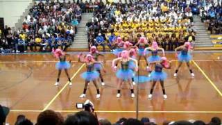 POMS dance Nicki Minaj at Laurel High Schools Pep Rally [upl. by Leumel]