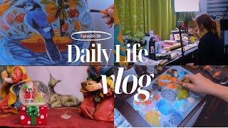 Life Vlog Living as a freelance writer and artist  prepping for the holidays [upl. by Enivid806]