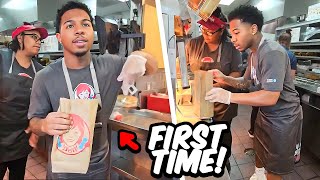 Deshae Frost Gets His First Job At Wendy’s HILARIOUS [upl. by Necyrb]