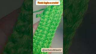 🌈Punto INGLES a cochet tejer knitting crochet shotsvideo shortsviral shots [upl. by Enitsud]