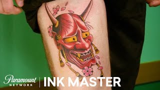 Finesse Match Your Coach  Elimination Tattoo  Ink Master Return of the Masters Season 10 [upl. by Ahselak]