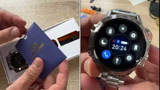 LIGE Smartwatch Herren mit Metallband 139 Zoll Militär Smart Watch Unboxing und Anleitung [upl. by Aniat915]