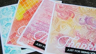 Distress Inks 101 Quick and Easy Watercolour Cards [upl. by Meg20]