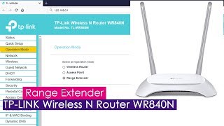 Setup Wireless REPEATER mode on TPLINK TLWR840N  NETVN [upl. by Aphrodite]