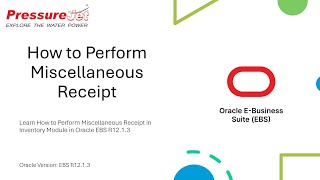 How to Perform Miscellaneous Receipt  Oracle EBS R12 [upl. by Lorre]