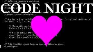 Code Night Drawing a Heart [upl. by Wolfgram]