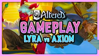 Lyra vs Axiom  Altered TCG Demo Deck Digital Gameplay [upl. by Nibur]