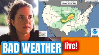 🌪️ Live Severe Weather  Tornado Warnings With Hayley and Robot Man  July 2nd [upl. by Jakob]