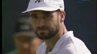 Indian Wells 1998 1R Agassi vs Woodbridge [upl. by Dalia]