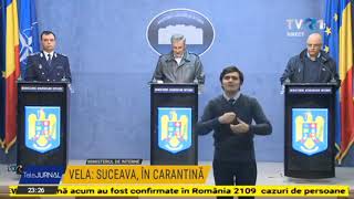 Ordonanta Militară nr 6 din 30 martie  Suceava intră în carantină [upl. by Argile]