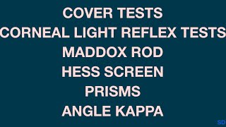 Strabismus and Pediatric Session 05 Motor Evaluation of a Strabismus Patient Part 1 [upl. by Nivac]