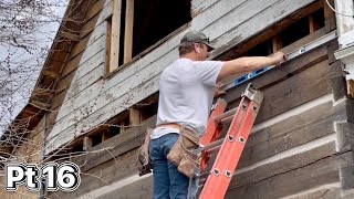 Renovating A 100YearOld log cabin home Part 16 [upl. by Duntson]