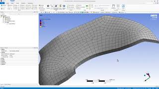 ANSYS 2020R2 Sweep Mesh with Bias [upl. by Anaet]