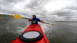 Dagger KayaksStratos 145 S in the Surf [upl. by Nimajneb]