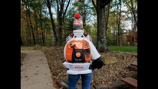 268 THE NEW STIHL BR 800 Blower is a Beast Fall Leaves Beware [upl. by Wheeler]