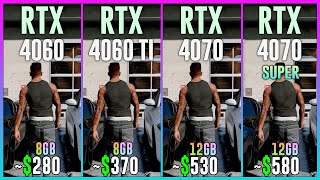 RTX 4060 vs RTX 4060 TI vs RTX 4070 vs RTX 4070 SUPER  Tested in 25 Games [upl. by Crispa]