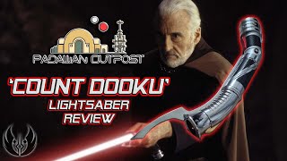 Count Dooku Lightsaber from Padawan Outpost Review [upl. by Kumler358]