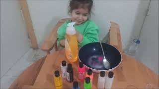 En güzel dev pofuduk slime challange Funny kıds vıdeo [upl. by Isnyl]