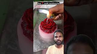 Rose candle making manufacturing rose candle manufacturing shorts [upl. by Alegnave]