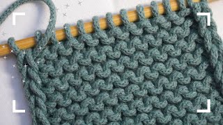 Knit great edges for scarf or blanket  en Sub [upl. by Kimberlee]