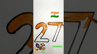 Easy tiranga 27 jana Gana mana marble music india youtubeshorts drawing trending learn [upl. by Malynda]