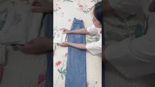 Clothes folding hacks  How to folding clothes savespace and easy foldinghacks lifehacks folding [upl. by Arondell]