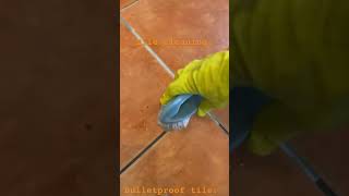 Porcelain tile cleaning  youtubeshort stoneremoval ceramictileflooring construction [upl. by Erminie]